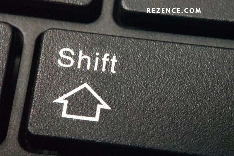 On your keyboard, simultaneously press and hold the Shift and Option keys.