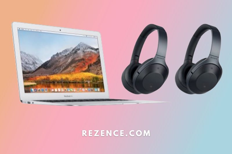 Plug in your headphones to your Mac.