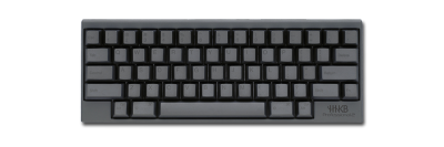 The HHKB has a 60% width layout with no function keys and backspace directly above return