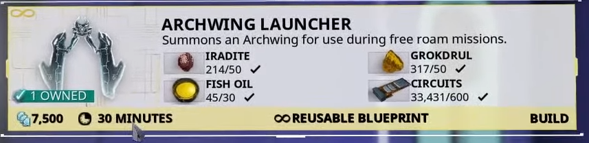Warframe Archwing Launcher Segment Guide