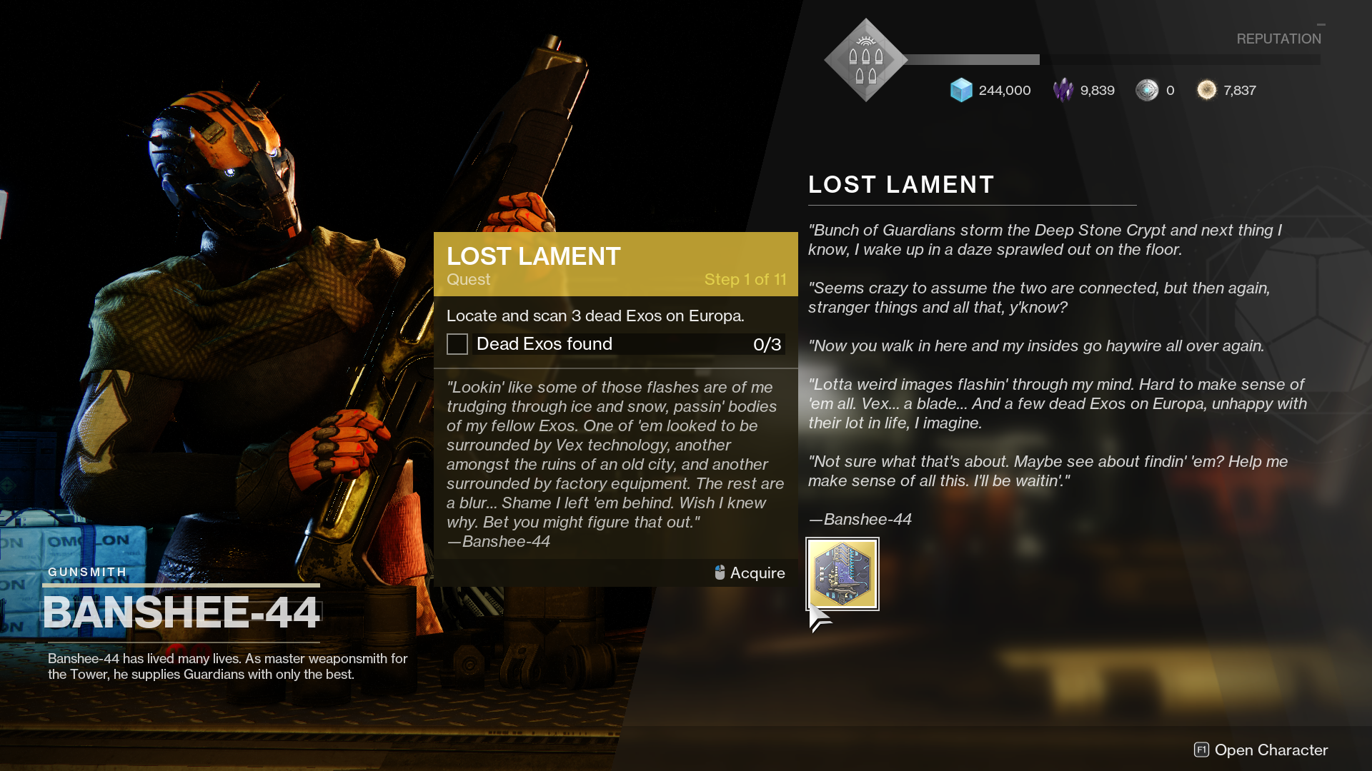 Destiny 2: Beyond Light guide - Lost Lament Exotic quest for The Lament sword