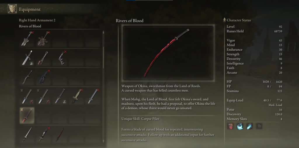How To Get The Rivers Of Blood Katana In Elden Ring
