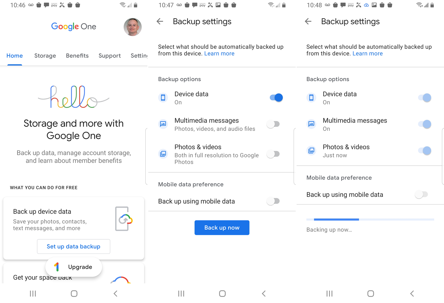 How to Back Up Your iPhone or Android Device With Google One