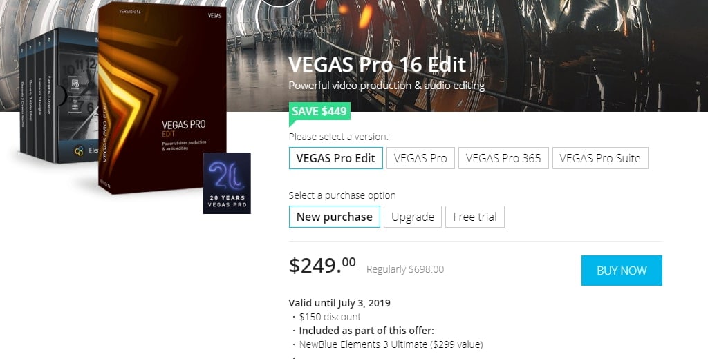  Detailed Sony Vegas Pro Price Plan for 4 Software