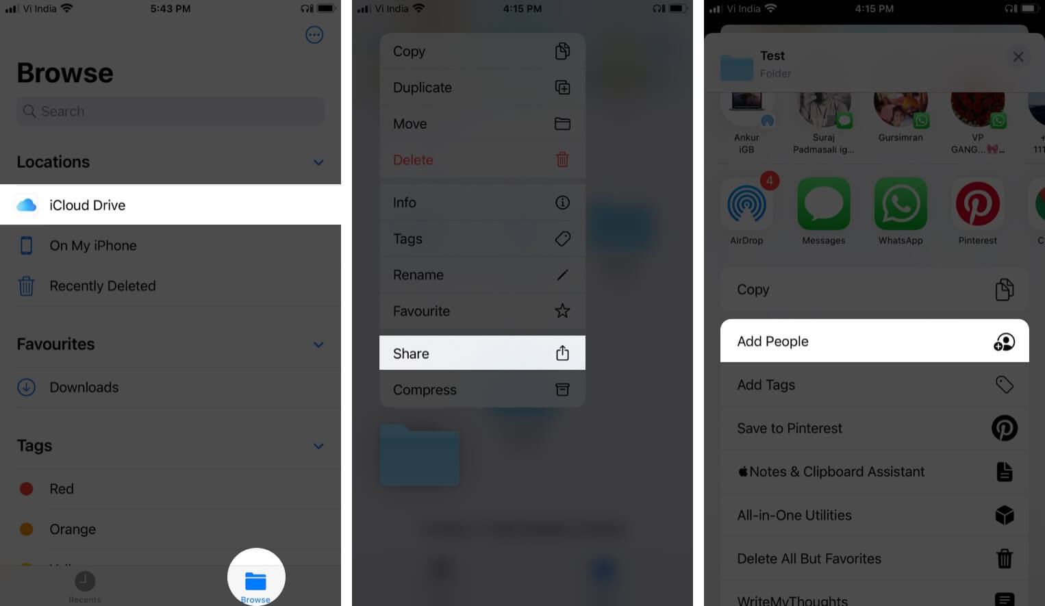 How to Share iCloud Drive Folders from iPhone and iPad