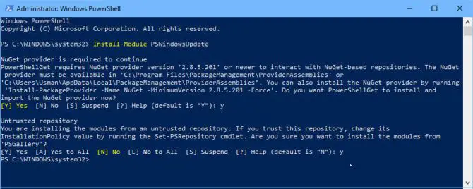How To Run Windows Update From Command Line